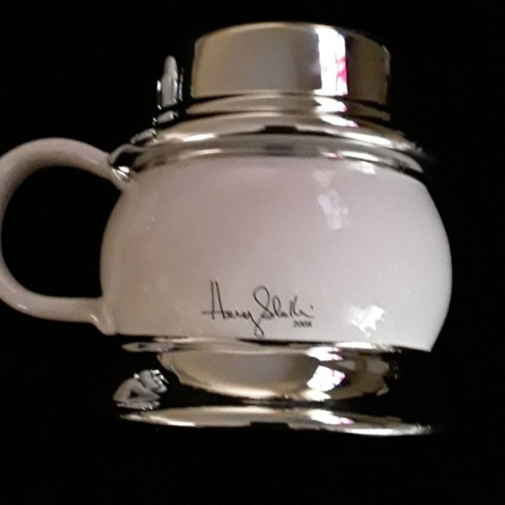 NWT Harry Slatkin 2008 Ceramic Christmas Snowman Mug Signed NWT - Picture 4 of 4